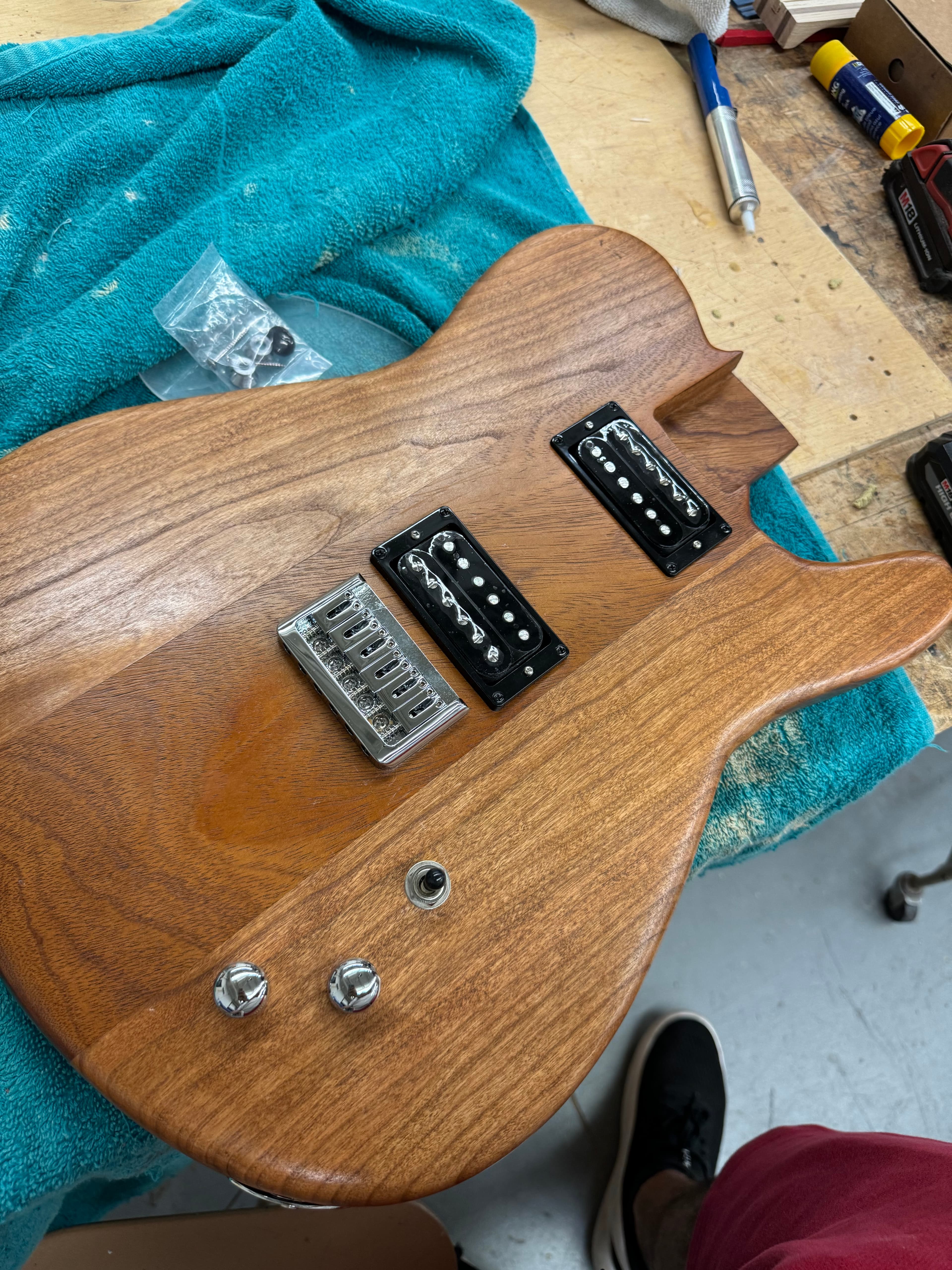 Guitar near completion